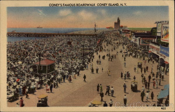 Coney's Famous Boardwalk Coney Island New York