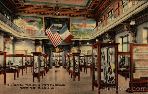 Lindbergh Trophies in Jefferson Memorial Forest Park St. Louis Missouri