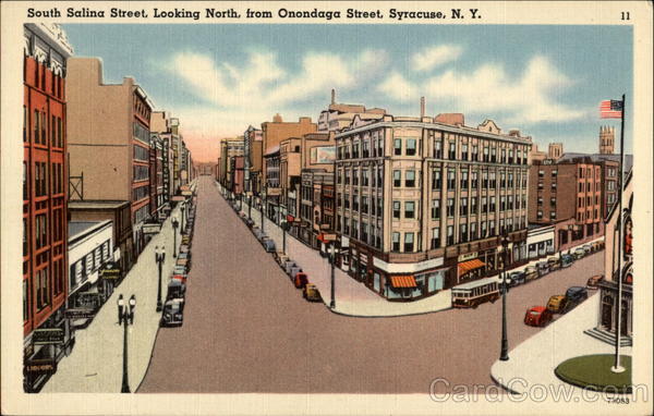 South Salina Street, Looking North From Onondaga Street Syracuse New York