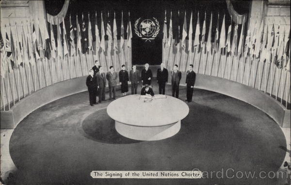 The Signing of the United Nations Charter San Francisco California