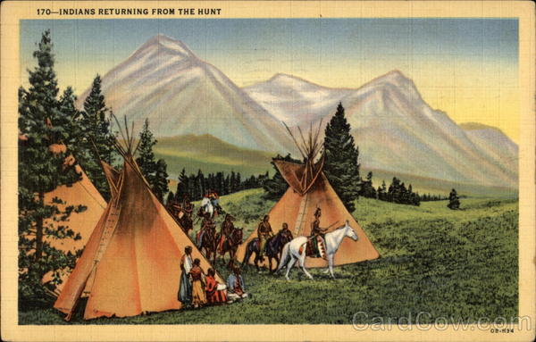 Indians Returning from the Hunt Native Americana