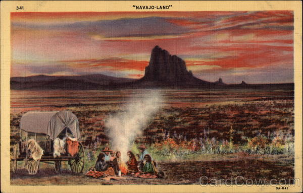 Sunset in Navajo-Land, The Land of Enchantment Arizona