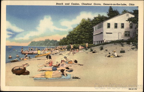 Beach and Casino, Chestnut Grove Geneva-on-the-Lake Ohio