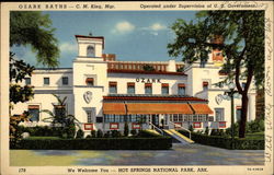 Ozark Baths Hot Springs, AR Postcard Postcard