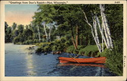 "Geetings from Stan's Resort" -- Nye, Wisconsin." Postcard