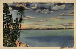 Yellowstone Lake and Absaroka Range Postcard