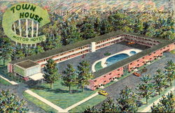 Town House Motor Hotel Tuscaloosa, AL Postcard Postcard