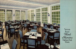 Terrace Room Hotel Moraine Postcard