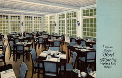 Terrace Room Hotel Moraine Highland Park, IL Postcard Postcard