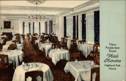 New Amsterdam Room Hotel Moraine Highland Park, IL Postcard Postcard