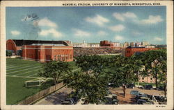 Memorial Stadium, University of Minnesota, Minneapolis, Minn Postcard