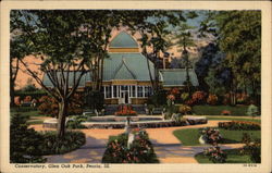 Conservatory, Glen Oak Park Postcard