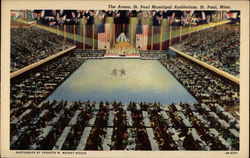 The Arena - St. Paul Municipal Auditorium Postcard