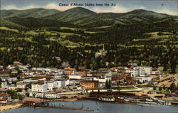 Coeur d'Alene from the Air Postcard
