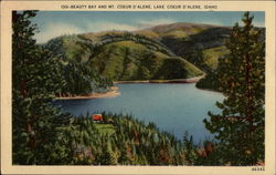 Beauty Bay and Mt. Coeur d'Alene Idaho Postcard Postcard