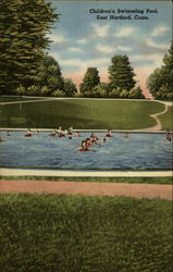Children's Swimming Pool Postcard