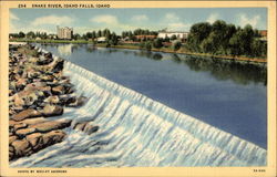 Snake River Idaho Falls, ID Postcard Postcard