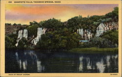 Quarette Falls, Thousand Springs Hagerman, ID Postcard Postcard