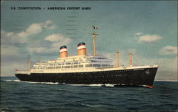 S.S. Constitution - American Export Lines Boats, Ships Postcard Postcard