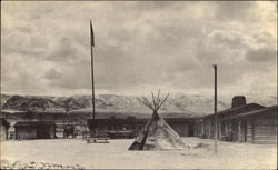 Fort Caspar, Wyoming Territory 1865 Postcard