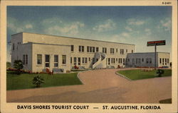 Davis Shores Tourist Court Postcard