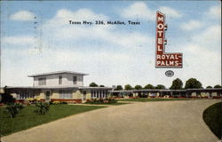 Royal Palms Motel McAllen, TX Postcard Postcard