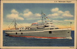 S. S. "Milwaukee Clipper" Boats, Ships Postcard Postcard