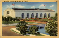 Municipal Auditorium Oakland, CA Postcard Postcard