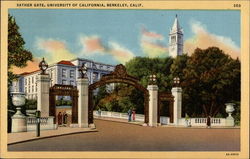 Sather Gate, University of California Berkeley, CA Postcard Postcard