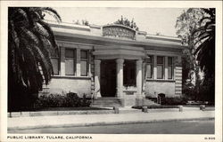 Public Library Tulare, CA Postcard Postcard