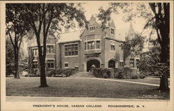 President's House, Vassar College Postcard