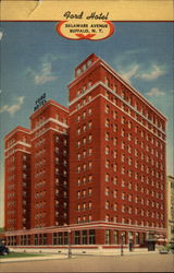 Ford Hotel - formerly the Statler Hotel Postcard