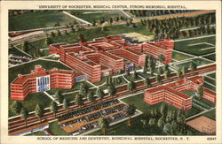University of Rochester, Medical Center, Strong Memorial Hospital Postcard