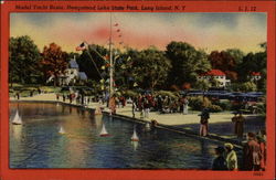 Model Yacht Basin, Hempstead Lake State Park New York Postcard Postcard