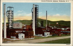 Sinclair-Wellsville Refinery New York Postcard Postcard