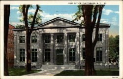 Post Office Plattsburgh, NY Postcard Postcard
