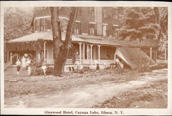 Glenwood Hotel, Cayuga Lake Ithaca, NY Postcard Postcard
