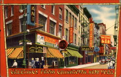 Greetings From Chinatown New York, NY Postcard Postcard