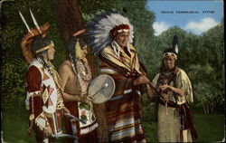 Indians in Ceremonial dress Postcard
