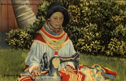 Musa Isle Seminole Indian Village Miami, FL Native Americana Postcard Postcard