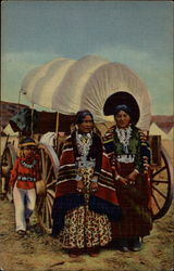 Navajo Women in Native Garb Postcard