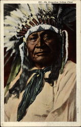 An Arapahoe Indian Chief Postcard