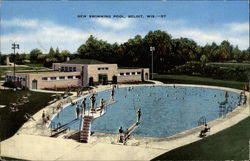 New Swimming Pool Beloit, WI Postcard Postcard