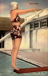 Perfect Form New Hampshire Swimsuits & Pinup Postcard Postcard