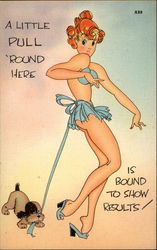 A Little Pull 'Round Here Is Bound to Show Results! Postcard