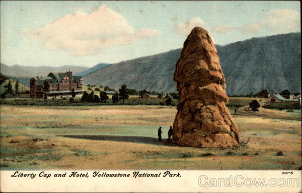 Liberty Cap and Hotel Yellowstone National Park Wyoming