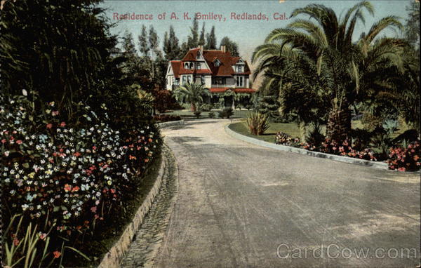 Residence of A.K.Smiley Redlands California