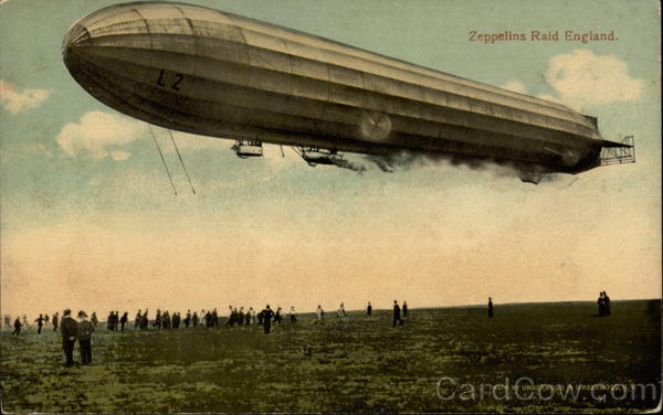 Zeppelins Raid England Aircraft