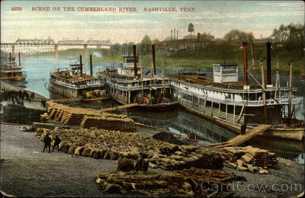 Scene on the Cumberland River Nashville Tennessee