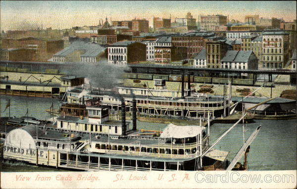 View from Eads Bridge St. Louis Missouri